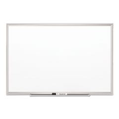 Porcelain Board, 3'x2', White Surface/Aluminum Frame