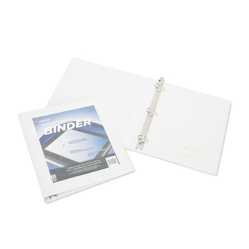 View Binder, D-Ring, 1/2", White
