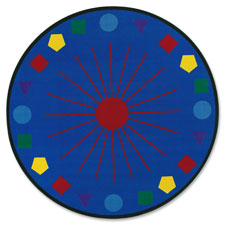 Shapes Galore Rug, 8' Diameter, Multi