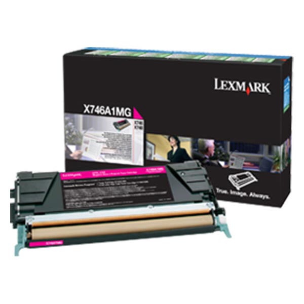 Genuine OEM Lexmark X746A1MG Magenta Return Program Toner (7000 Page Yield)