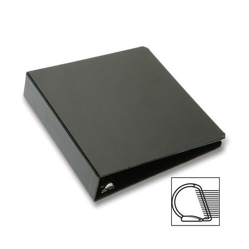 D-Ring Binder, 1" Capacity, Recyclable, Black