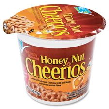 Cereal-In-A-Cup,Singles,1.83 oz.,6/PK,Honey Nut Cheerios