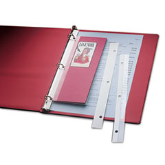 Attaching Strips, Self-Adhesive, 3-Hole, 11"x1", 200/BX, CL