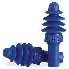 Airsoft Four Flanged Earplug, 100/BX, Blue