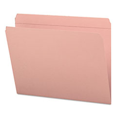 File Folder, Straight Tab Cut, Letter, 100/BX, Pink
