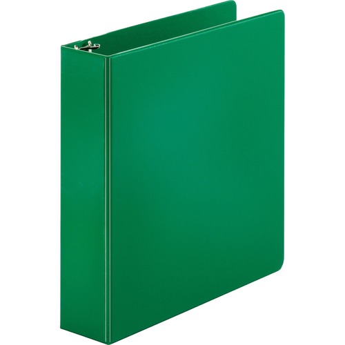 Round Ring Binder, 2" Capacity, 11"x8-1/2", Green