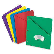 Slash Pocket Divider, 3HP, 8-1/2"x11", 25/PK, Assorted