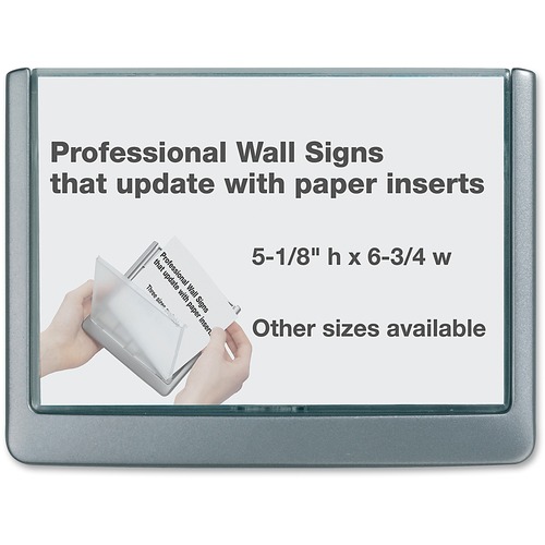 Click Signs, 6-3/4"x5/8"x5-1/8", Graphite