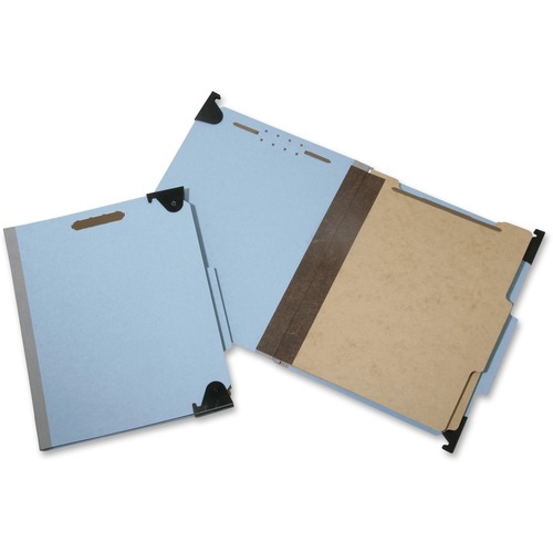 Hanging File Folder, 25Pt, 1" Cap, Ltr, 2-Div, 6-Sec, LBE