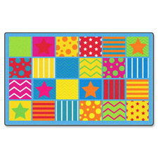 Silly Seating Classroom Rug, 7'6x12', Multi