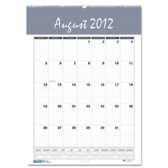 Academic Wall Calendar,Wirebound,12"x17",Aug-Jul,Blue