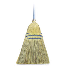 Lightweight Corn/Fiber Maids Broom, 12EA/CT, Natural