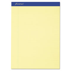 Basic Writing Pad, Slot, Legal Ruled, 8-1/2"x11-3/4", Canary