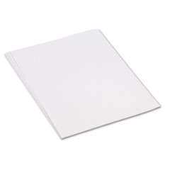 Construction Paper, 18"x24", 50Shts, 15/PK, White