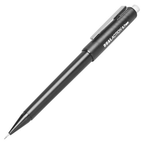 Mechanical Pencil, .7mm, Medium Pt.,12/Box, Black Barrel
