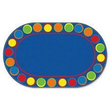 Sitting Spots Seating Rug, Oval, 6'x8'4, Multi