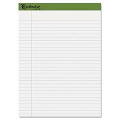 Legal Pad, Recycled, 40 Sht/Pad, 8-1/2"x11-3/4", 4/PK, White