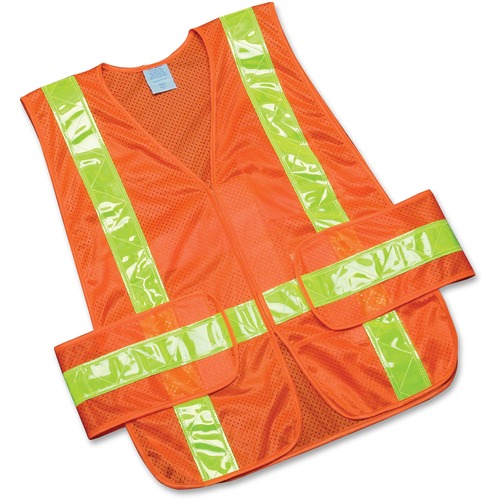 Safety Vest, High Visibility, One Size, Orange/Yellow