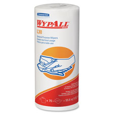 Wiper, L30, Small Roll, 11"x10.4", 70 Shts, White