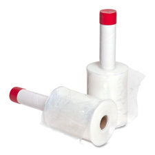 Stretch Film With Handle, 80 Gauge, 5"x1000' RL, 4/CT, Clear