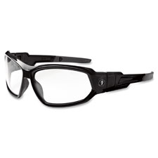 Clear Lens Goggles/Safety Glasses, Full-Frame, Black