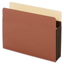 Accordion File Pocket,5-1/4" Exp.,Letter,10/BX,Brown