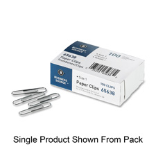 Paper Clips,Jumbo,.041 Wire Gauge,1000/PK,Silver
