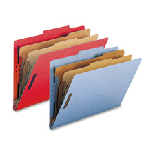Classification Folders,w/ Fstnrs,2 Dvdrs,Legal,10/BX,BE