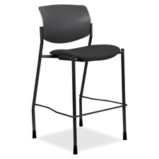 STOOL, 27"H, UPH, SEAT, BLK