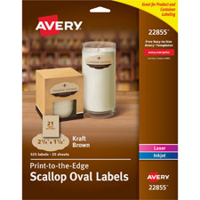LABELS,SCLP OVL,KFT,525PK