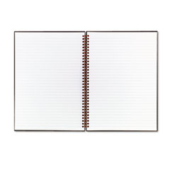 Twin Wire Notebook, Ruled/Perforated, 11"x8", Black/Red