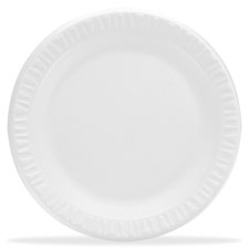 Unlaminated Foam Plates, 6", 1000/CT, White