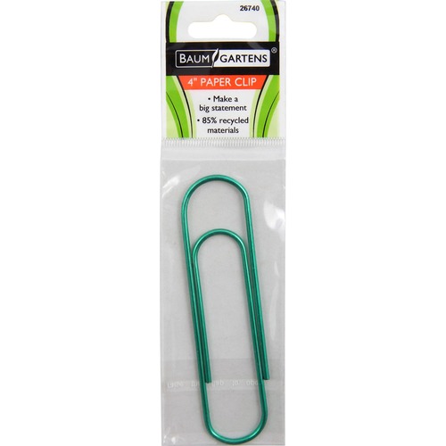 Metallic Paper Clip, 4", Assorted