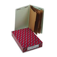 Classification Folders,Str Tab,Lgl,3 Kraft Div,Gray Green
