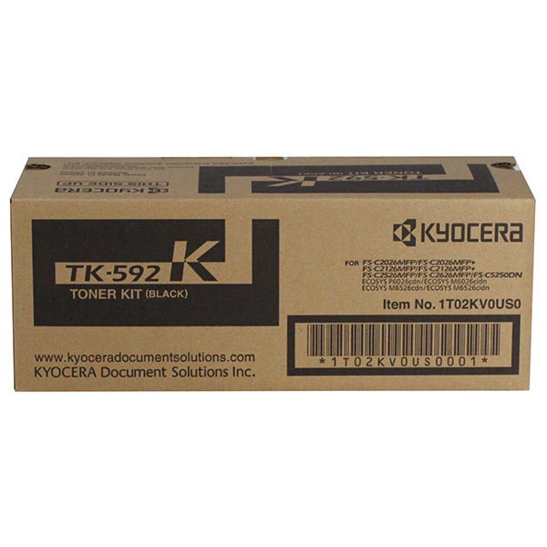 Genuine OEM Kyocera Mita TK-592K Black Toner (7000 page yield)