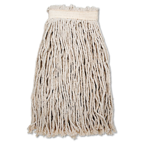 Mop head, Wet, Cut-End, Natural, 24 oz, 37", 8-ply