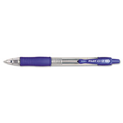 Retractable Pen,Refillable,Ultra Fine,Clear Barrel/Blue Ink