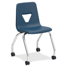 CHAIR, TASK, MOBILE, 4-LEG, BK