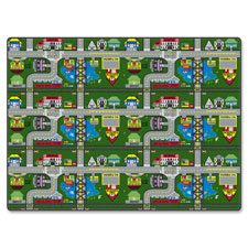 Places To Go Road Rug, Rectangle, 3'x6', Multi