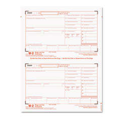 W2 Laser Kit, 6-Part, w/Envelopes, 8-1/2"x5-1/2", 24/PK, WE