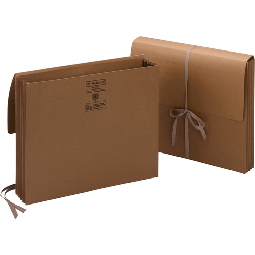 Expand Wallet,W/Cloth Ties,3-1/2" Exp, 11-3/4"x9-1/2",RDR