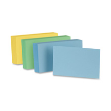 Index Card, Blank, 4"x6", 100/PK, Blue