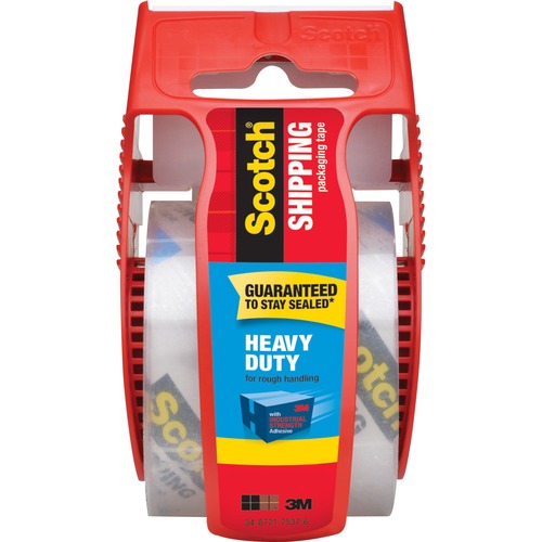 Packing Tape,w/ Dispenser,2"x22.2 Yds,1-1/2" Core,Clear