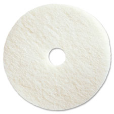Polishing Floor Pads, 17", 5/CT, White