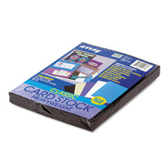 Card Stock Paper,Classic,65 lb.,8-1/2"x11",100/PK,Black