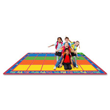Sitting Grid Rug, 7'6x12', Multi