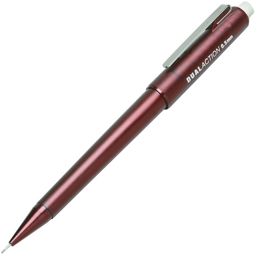 Mechanical Pencil, .5mm, Fine Pt.,12/Box, Burgundy Barrel
