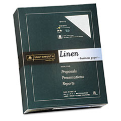 Linen Business Paper, 24Lb, 8-1/2"x11", 500/BX, White