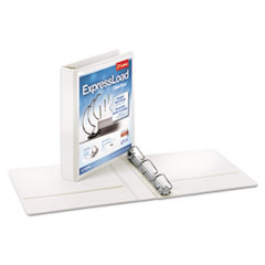 Clearvue Locking D-Ring Binder, 1-1/2" Cap, White