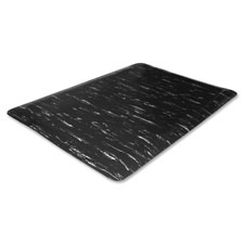 Anti-Fatigue Mat, Beveled Edges, 3'x5', Gray Marble
